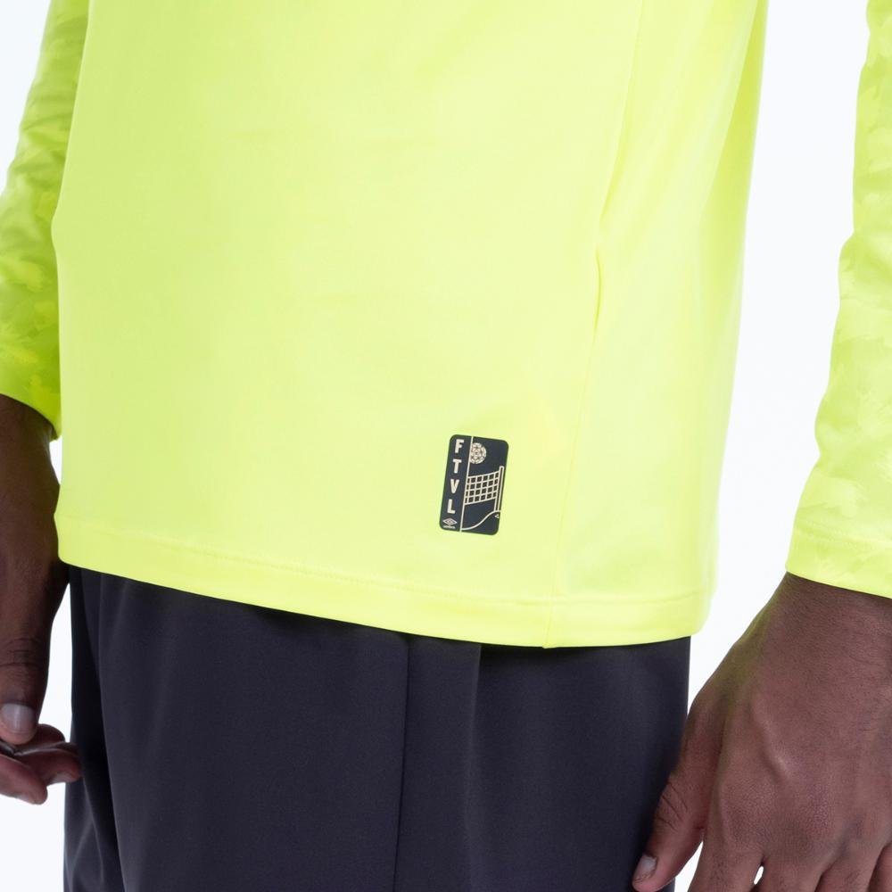 Camisa Ml Masculina Umbro Futevolei Graphic C. Amarelo 4