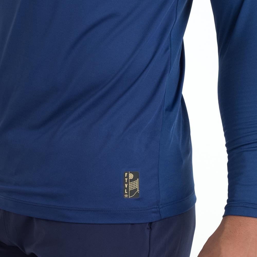 Camisa Ml Masculina Umbro Futevolei Graphic C. Azul 5