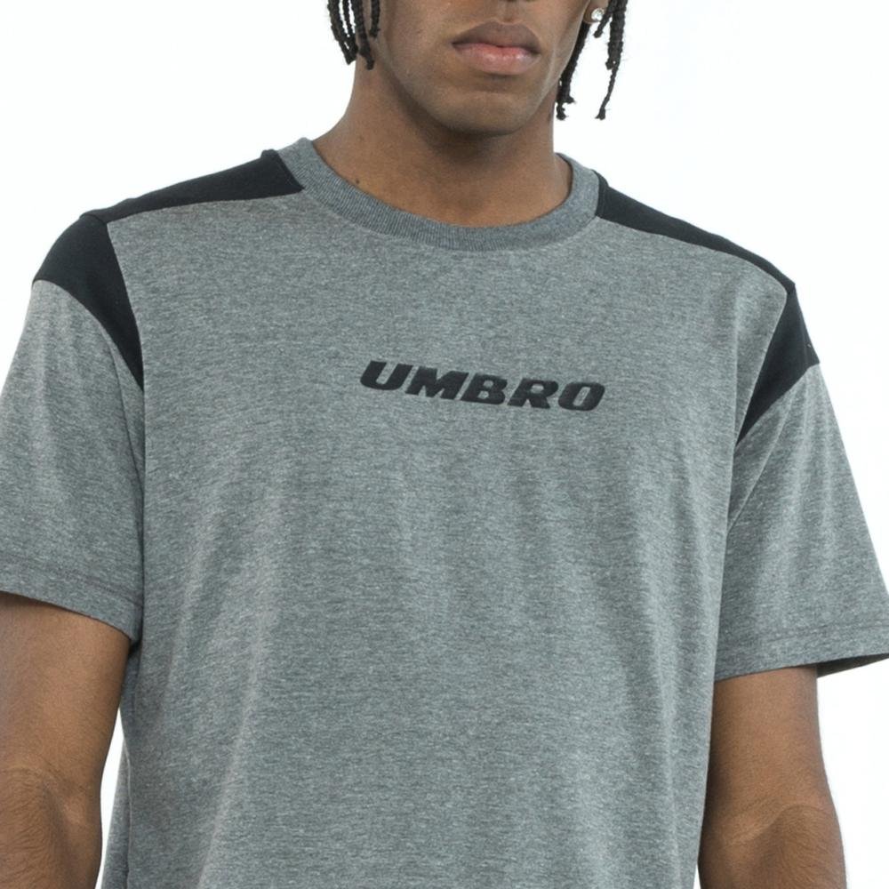 Camiseta Masculina Umbro College Motion Cinza 3
