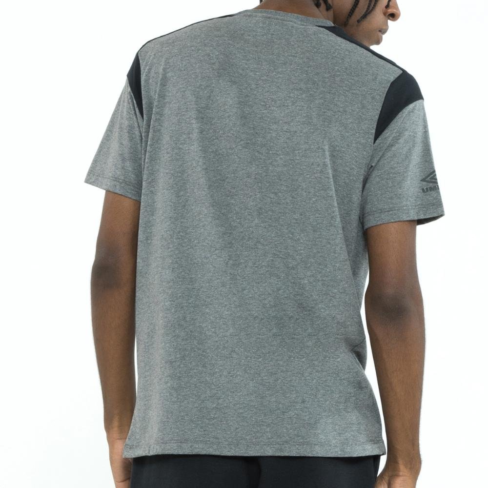Camiseta Masculina Umbro College Motion Cinza 5