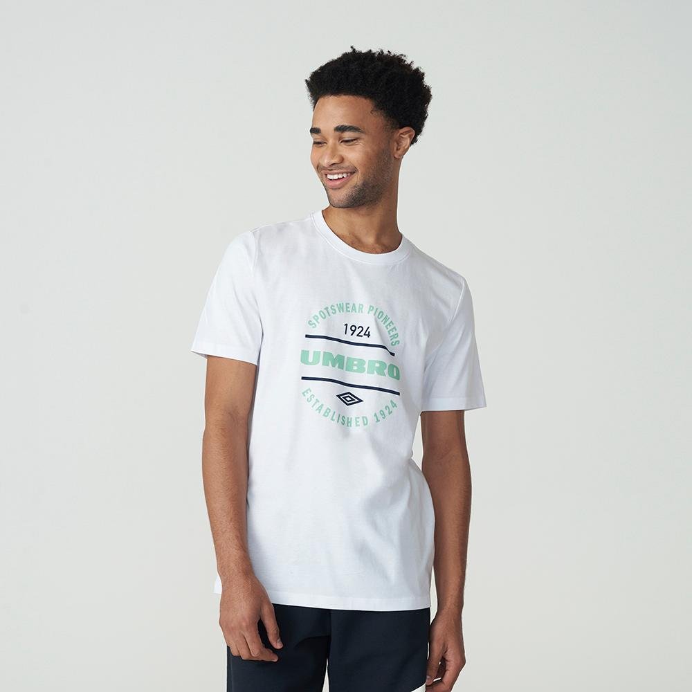 Camiseta Masculina Umbro Football Pioneers Branco 2