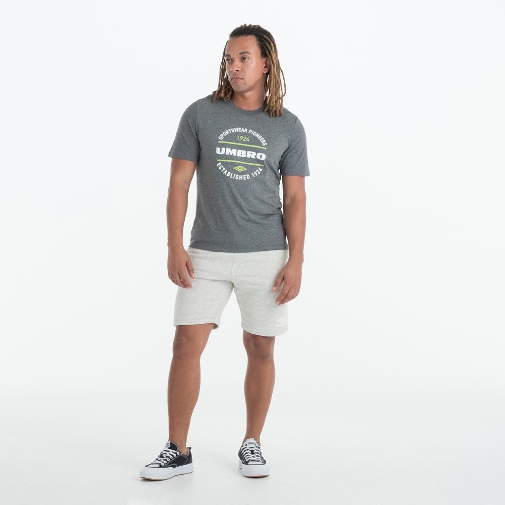 Camiseta Masculina Umbro Football Pioneers Cinza 2
