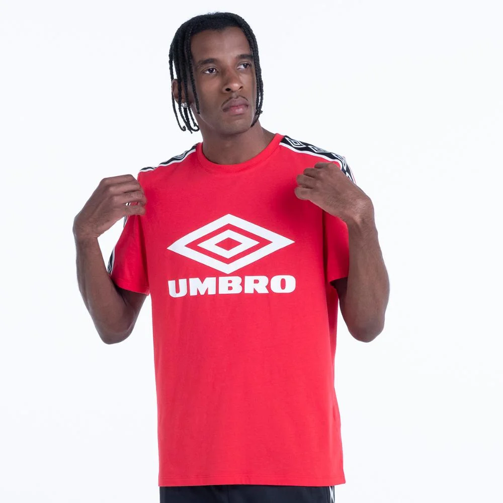 Camiseta Masculina Umbro Traditional Diamond Large Vermelho 3