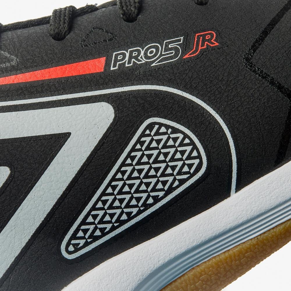 Chuteira Futsal Umbro Pro 5 Jr Preto 7