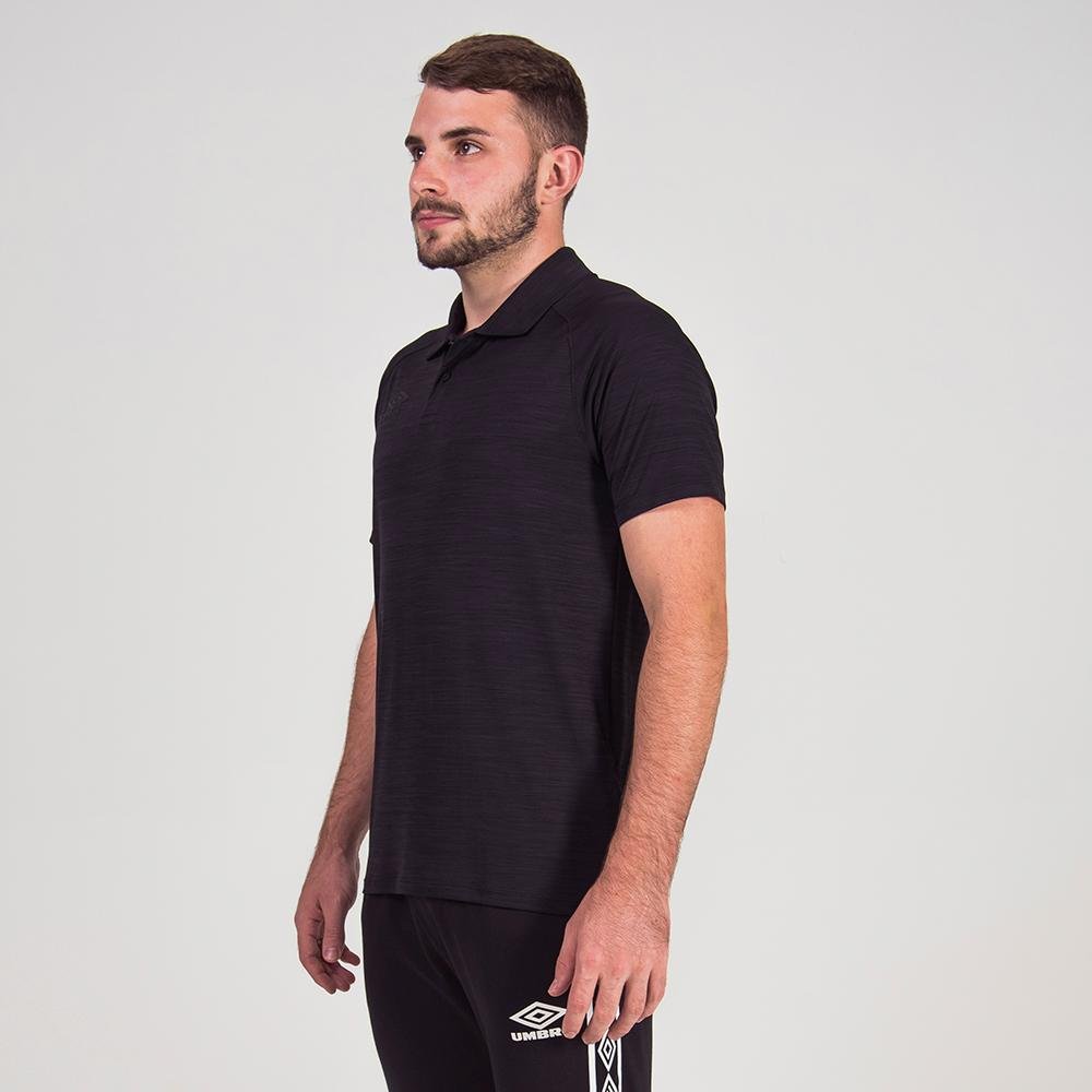 Pólo Masculina Umbro Blend Preto 2