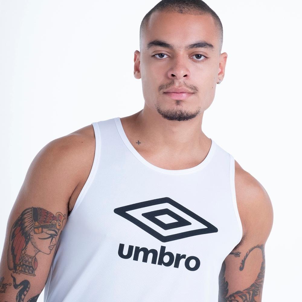 Regata Masculina Umbro Essential Diamond Branco 2