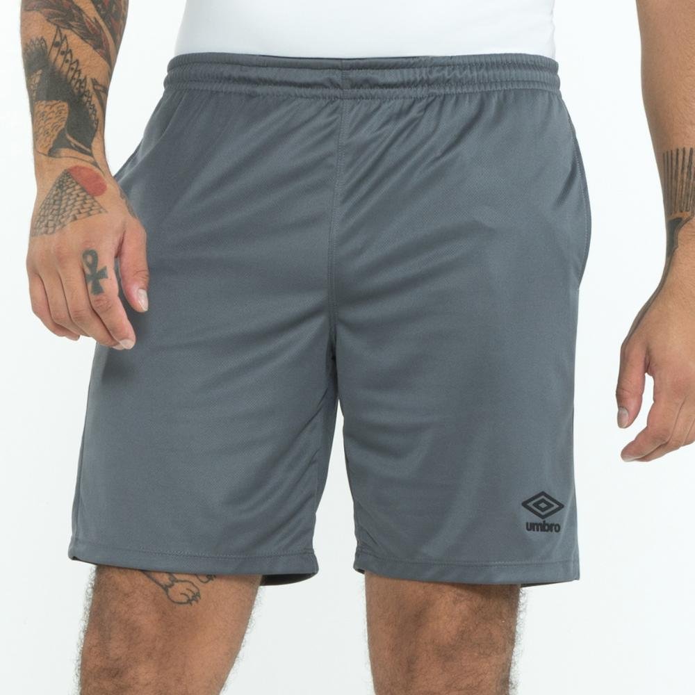Bermuda Masculina Umbro Essential Cinza 3
