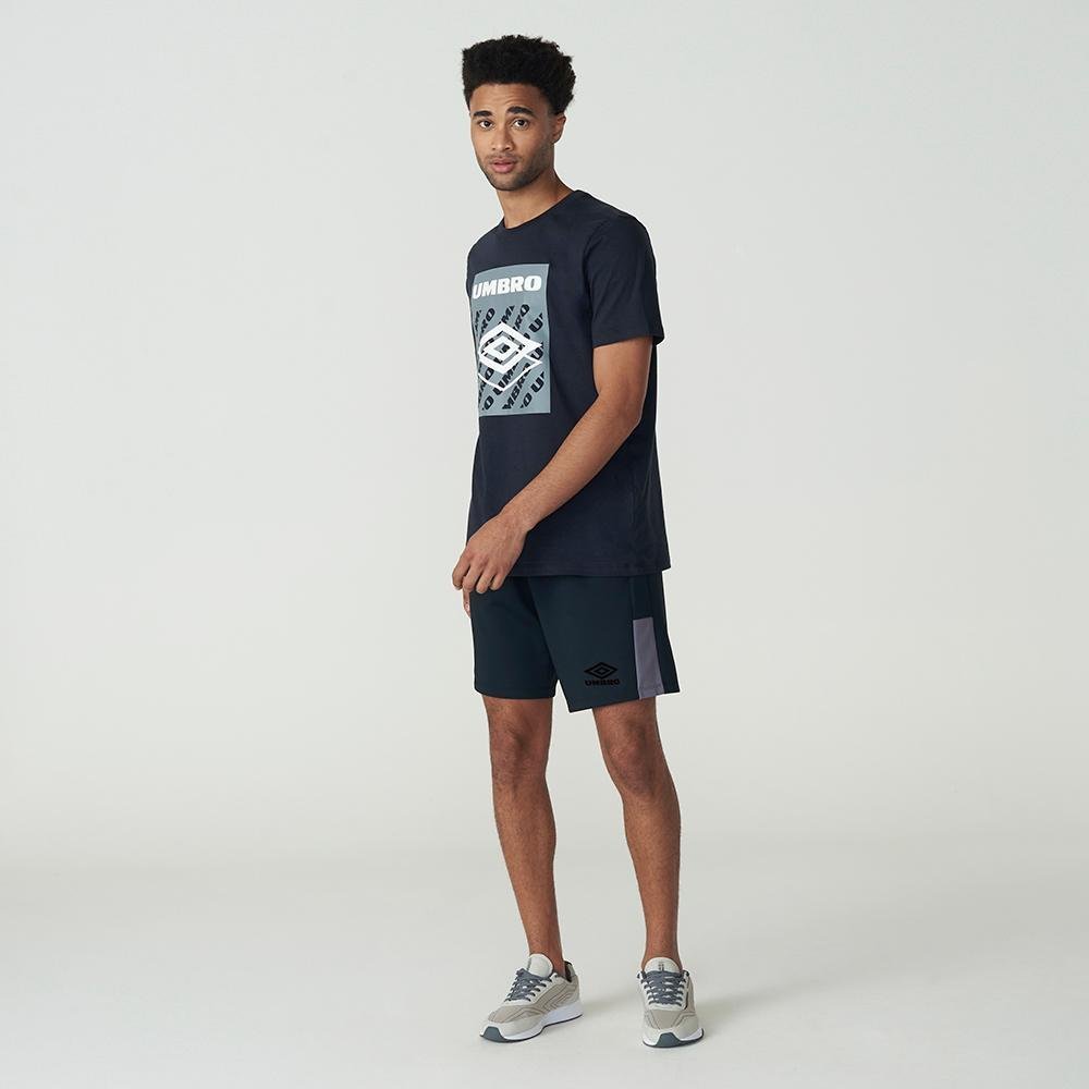 Bermuda Masculina Umbro Football Line Preto 3