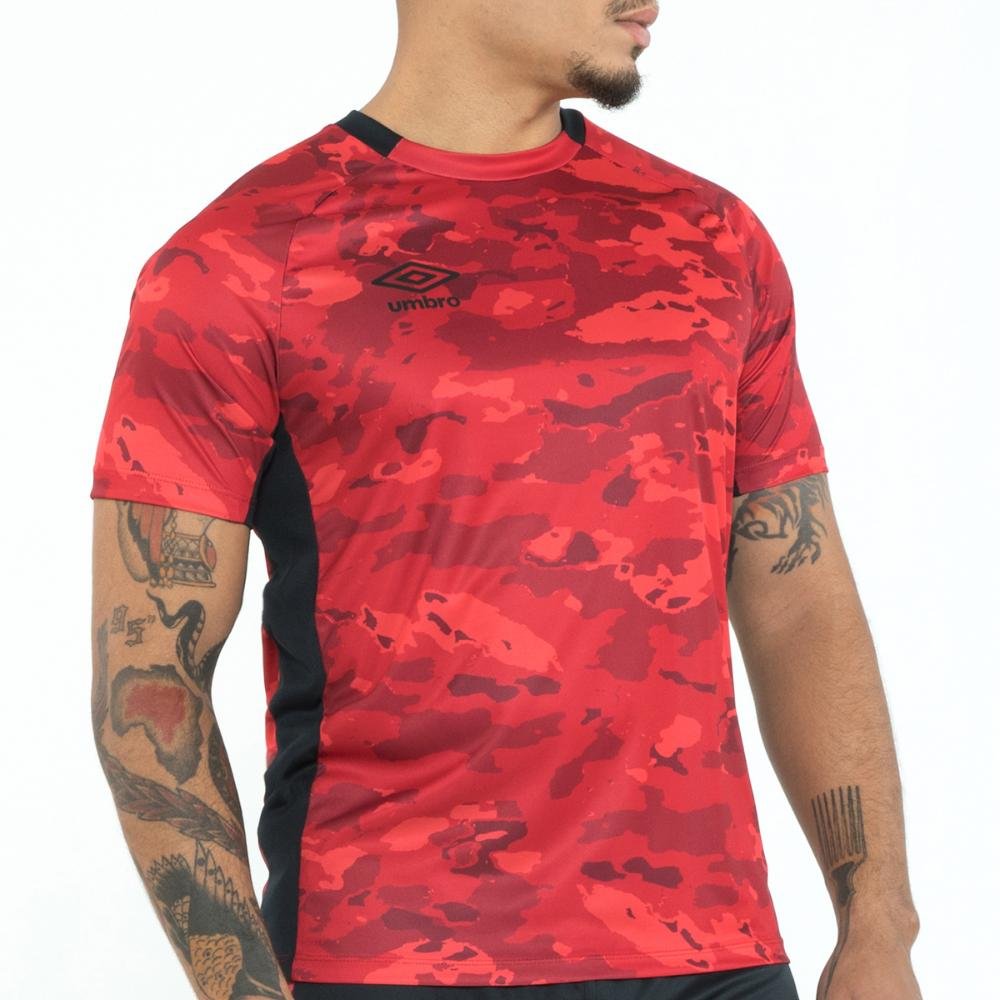 Camisa Masculina Umbro Camuflagem Vermelho 3