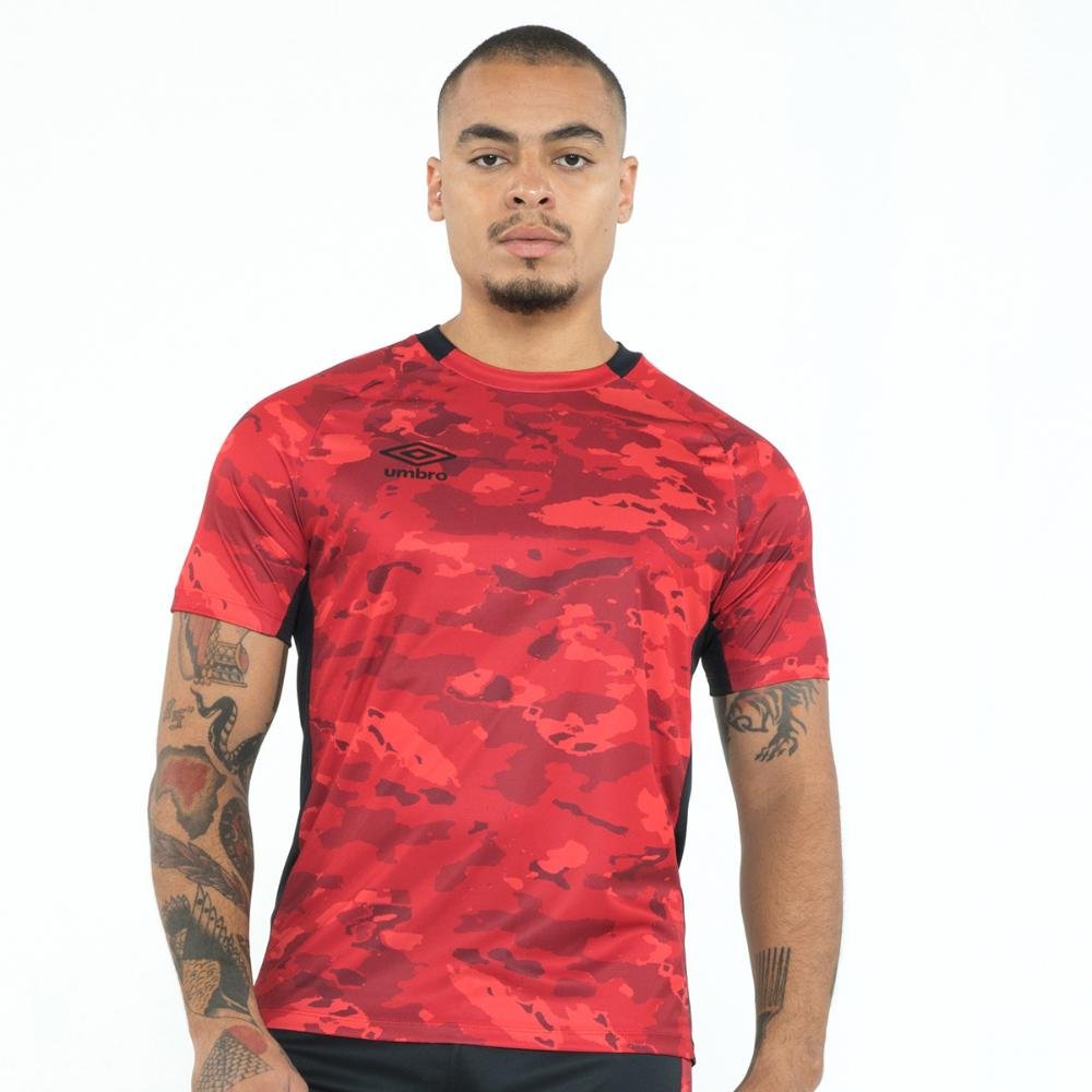 Camisa Masculina Umbro Camuflagem Vermelho