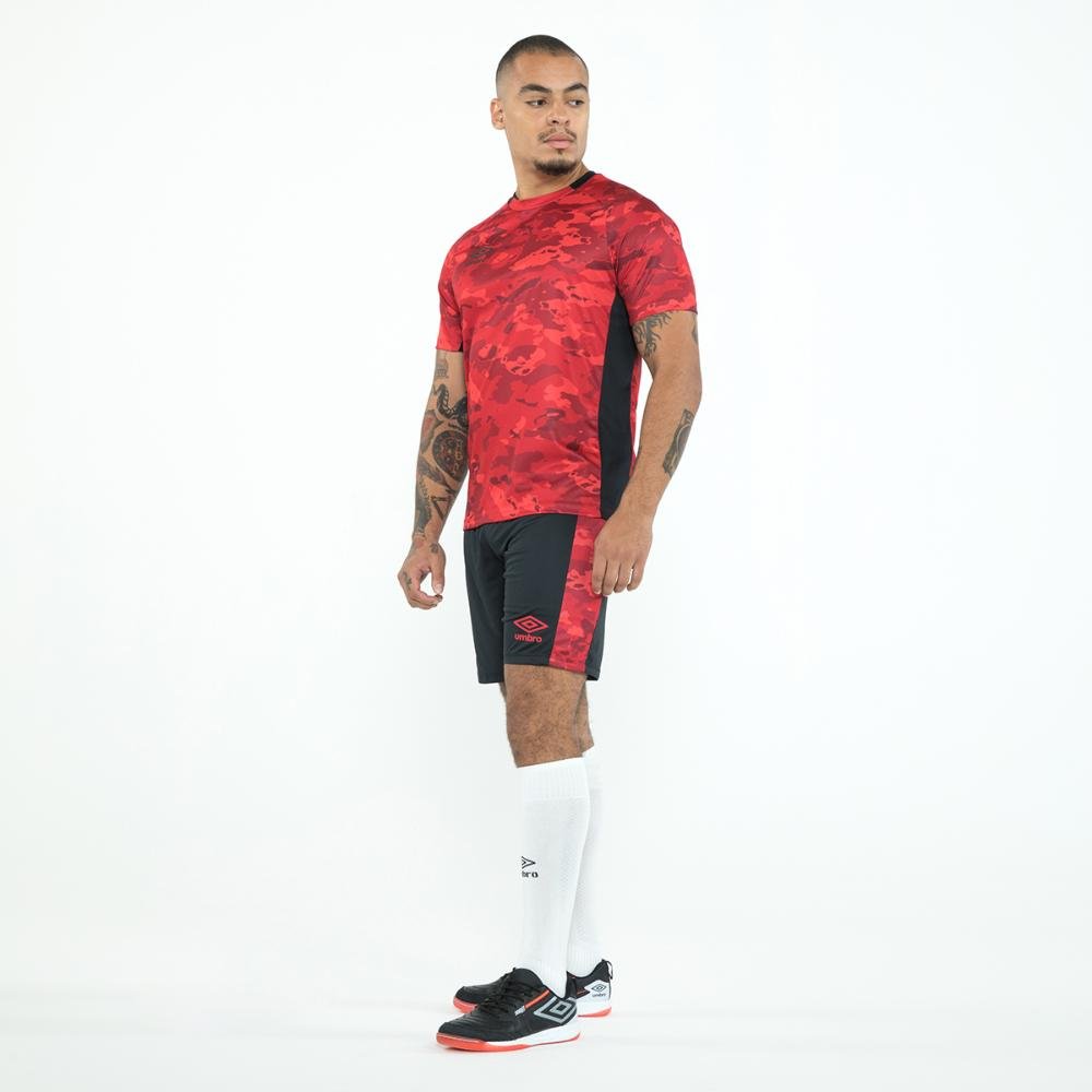 Camisa Masculina Umbro Camuflagem Vermelho