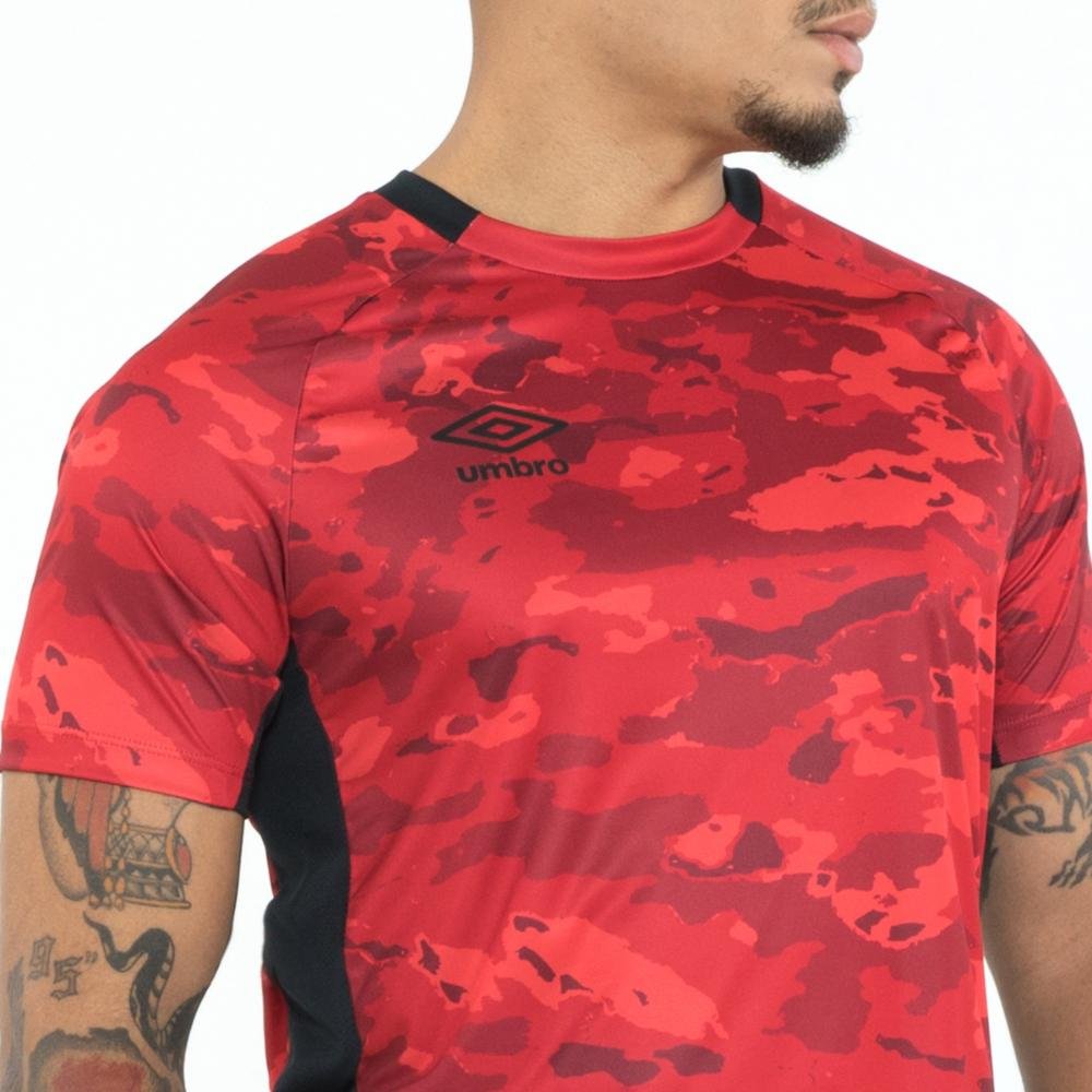 Camisa Masculina Umbro Camuflagem Vermelho 4