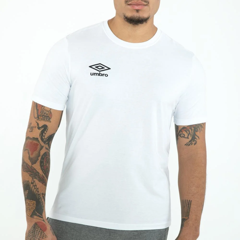 Camiseta Masculina Umbro Essential Branco 3