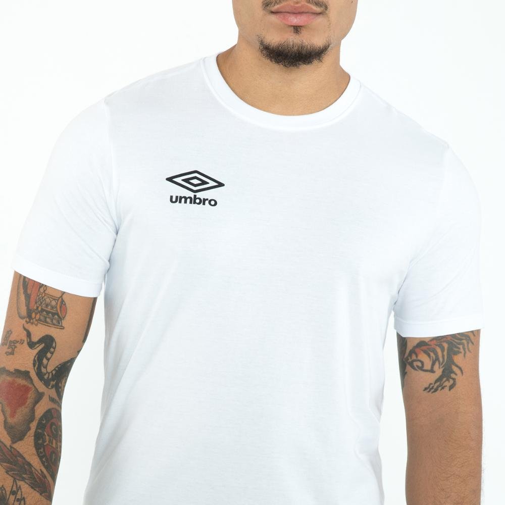 Camiseta Masculina Umbro Essential Branco 4