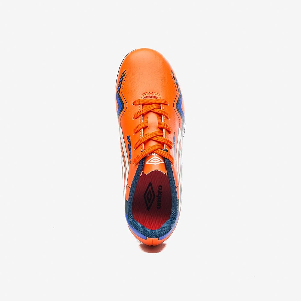 Chuteira Campo Umbro Prisma+ Jr Laranja 4