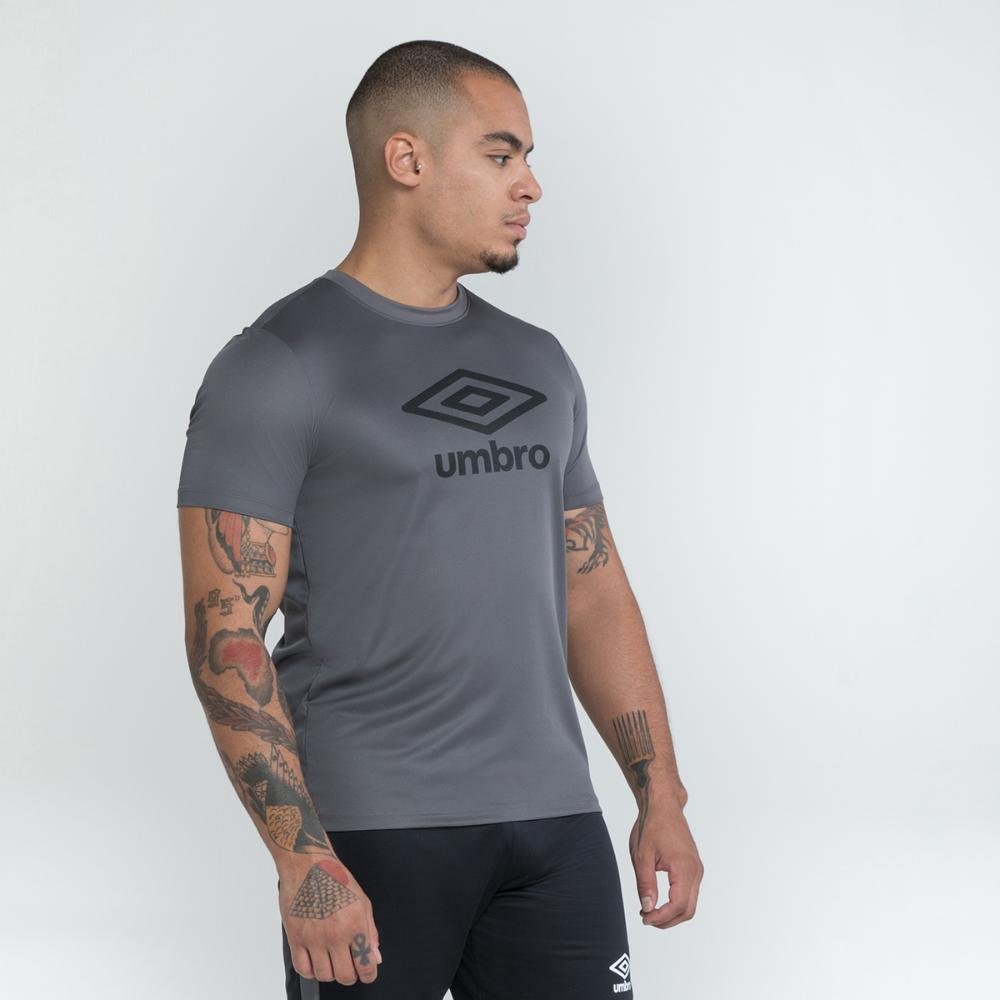 Camisa Masculina Umbro Essential Diamond Cinza 3