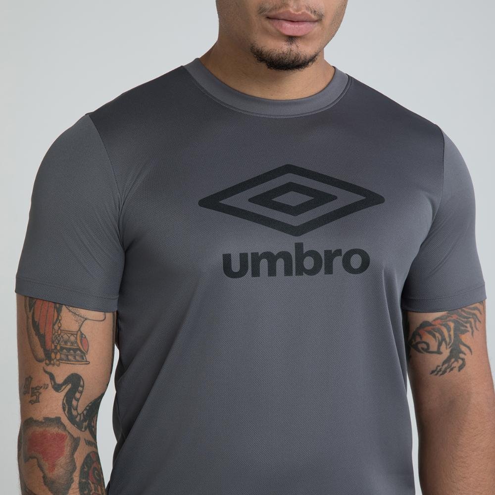 Camisa Masculina Umbro Essential Diamond Cinza 4