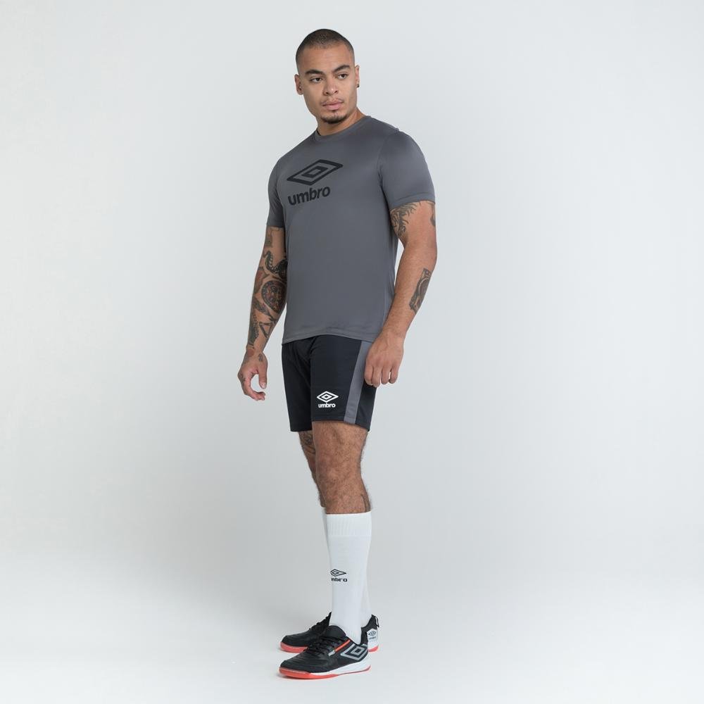 Camisa Masculina Umbro Essential Diamond Cinza 6