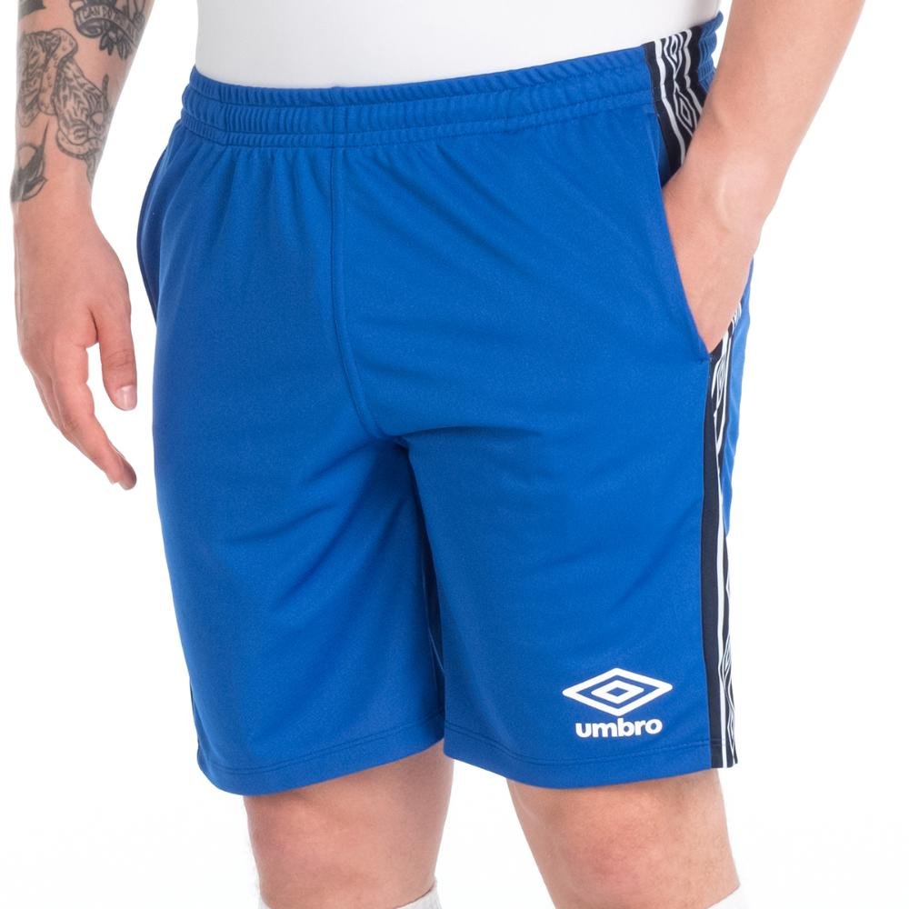 Calção Masculino Umbro Tape Club C/ Bolso Azul 2