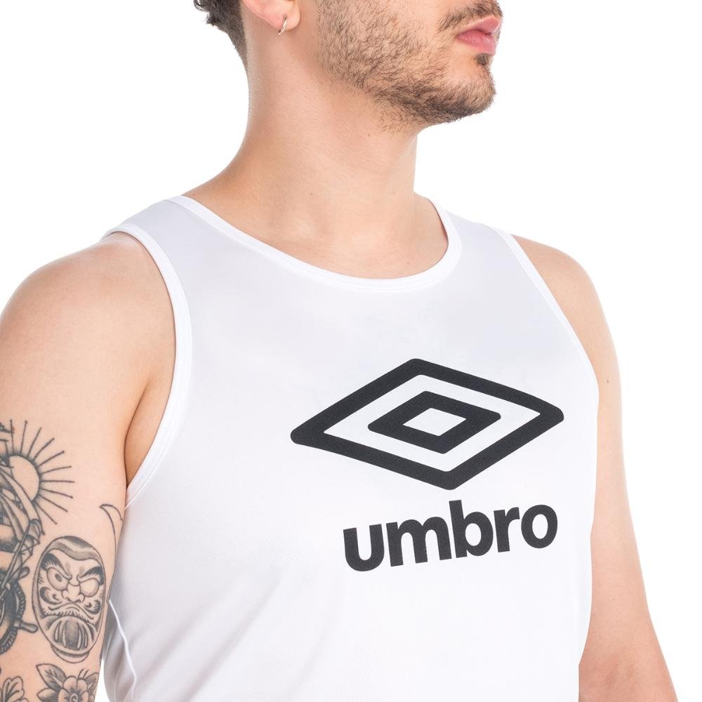 Regata Masculina Umbro Essential Diamond Branco 3