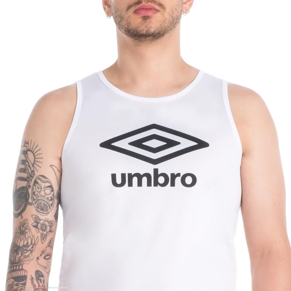 Regata Masculina Umbro Essential Diamond Branco 4