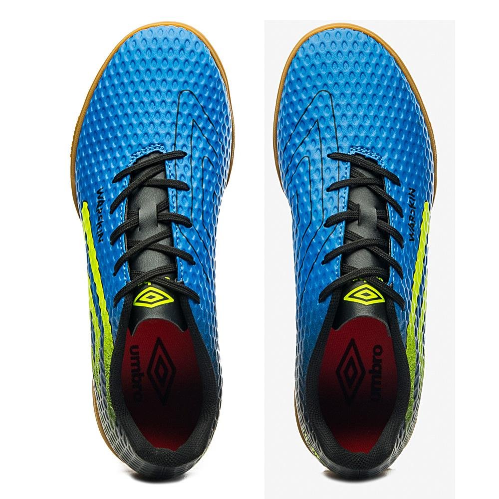 Chuteira Futsal Umbro Warskin Azul 4