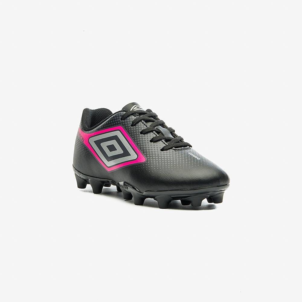 Chuteira Campo Umbro Cannon Jr Preto/Rosa 3