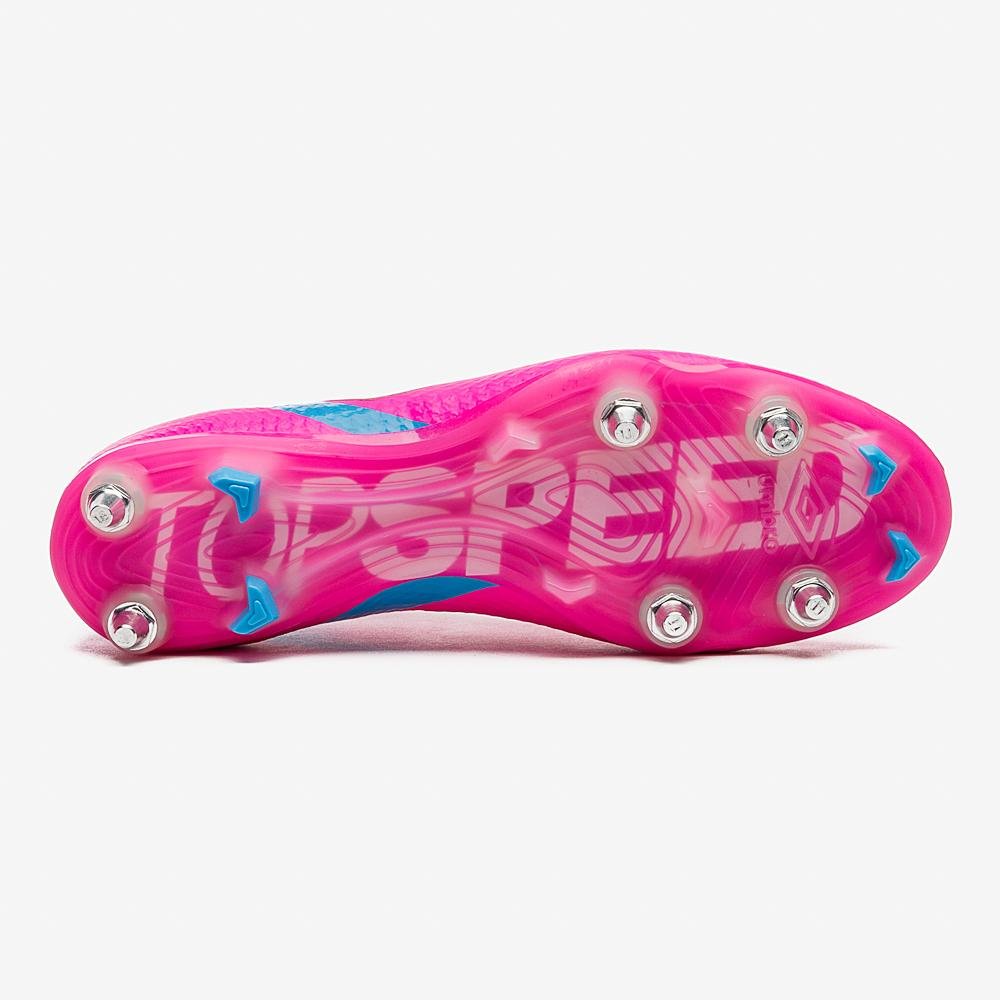 Chuteira Campo Umbro Adamant Top Speed Pro Sg Rosa 5