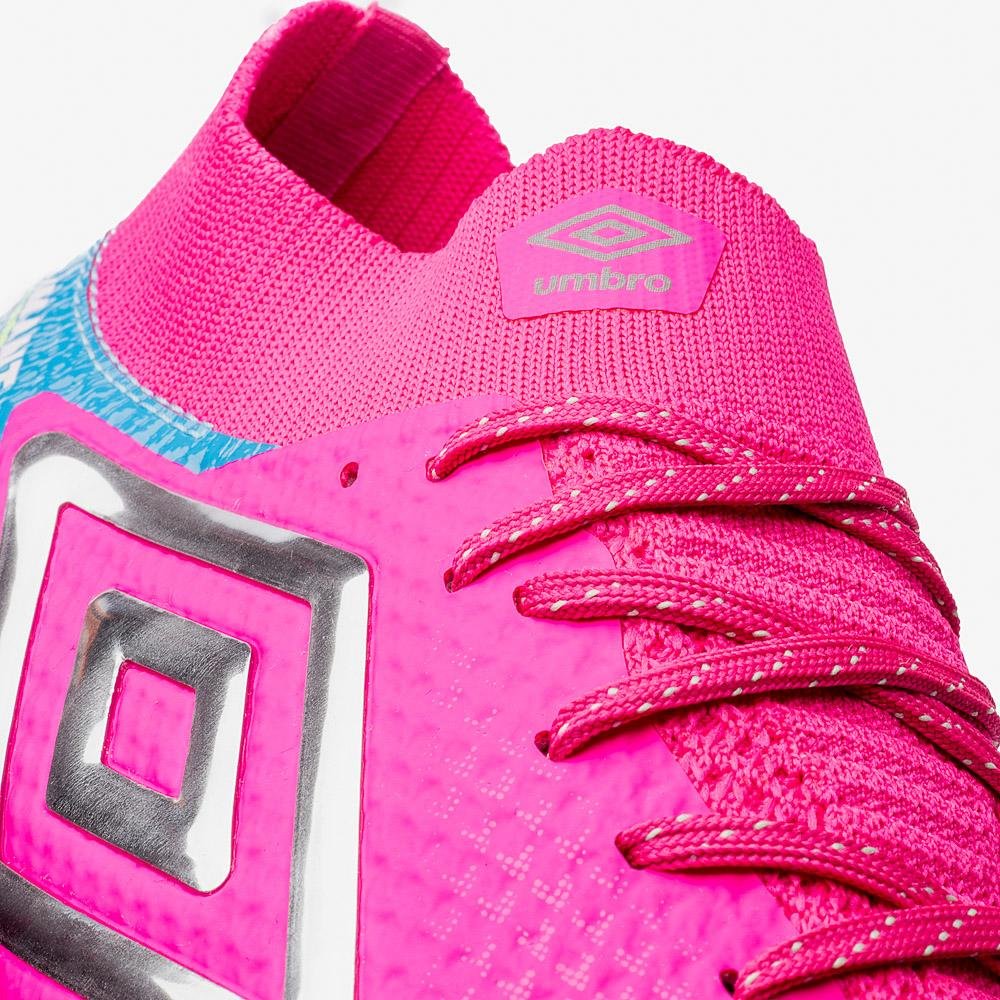 Chuteira Campo Umbro Adamant Top Speed Pro Sg Rosa 9