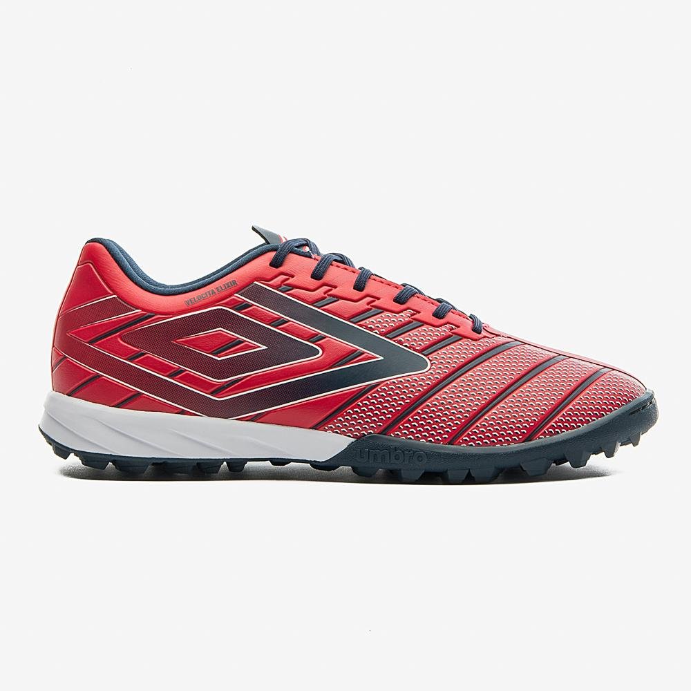 Chuteira Society Umbro Velocita Elixir Club Vermelho 1