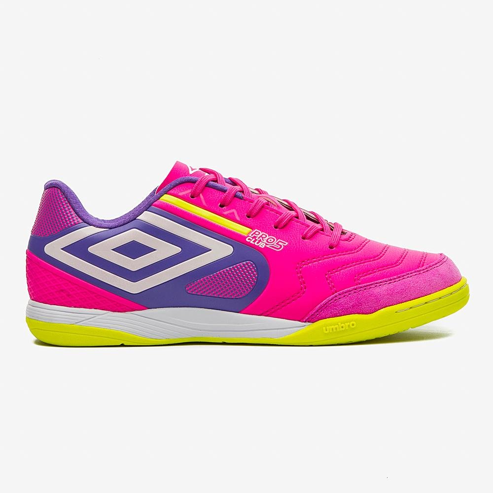 Chuteira Futsal Umbro Pro 5 Bump Club Rosa 1