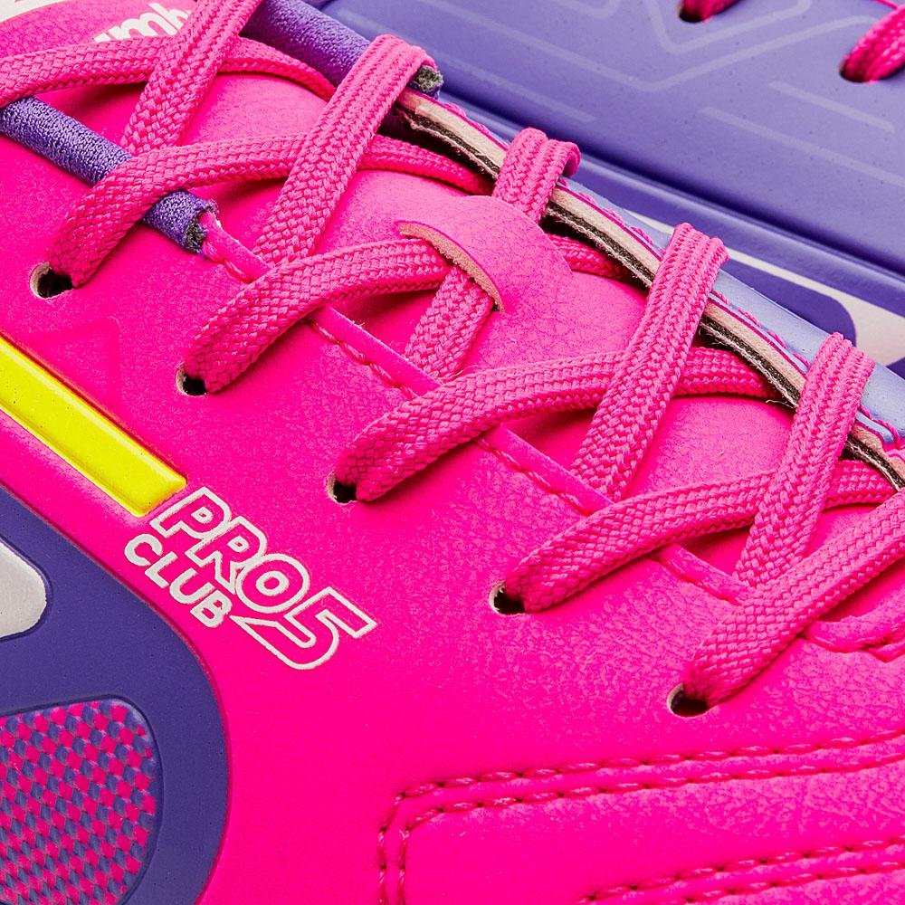 Chuteira Futsal Umbro Pro 5 Bump Club Rosa 7