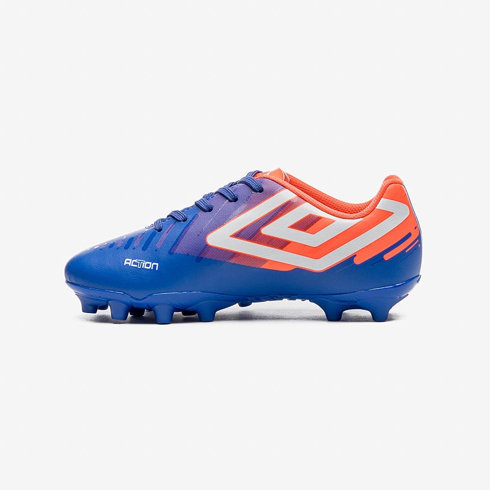 Chuteira Campo Umbro Action Jr Azul 2