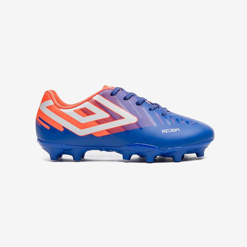 Chuteira Campo Umbro Action Jr Azul 1