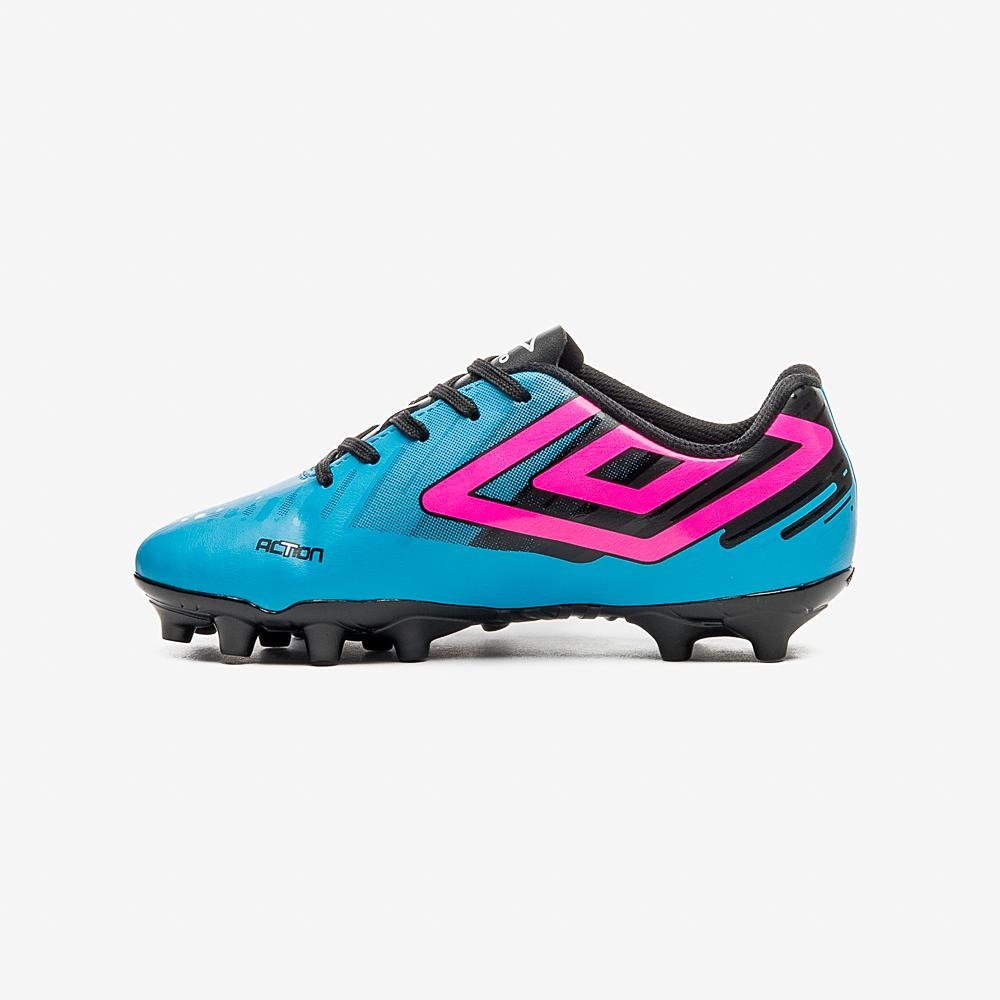 Chuteira Campo Umbro Action Jr Azul 2