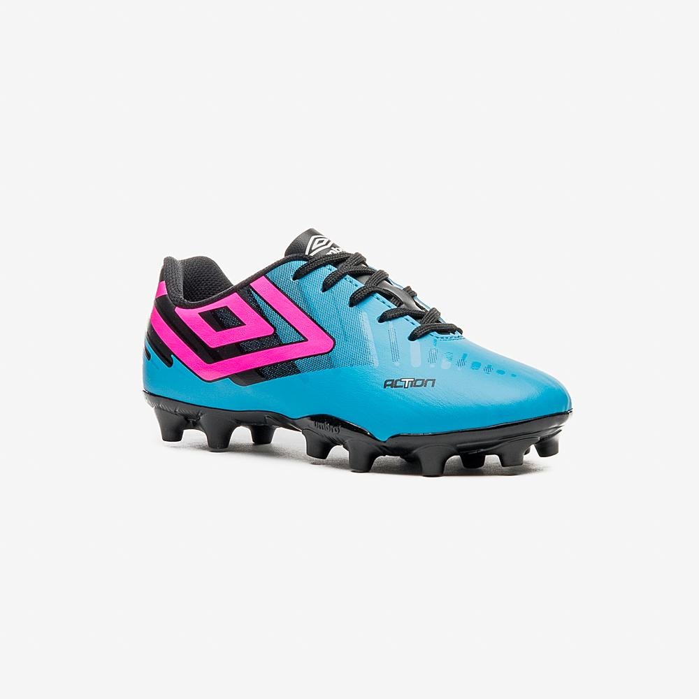 Chuteira Campo Umbro Action Jr Azul 3