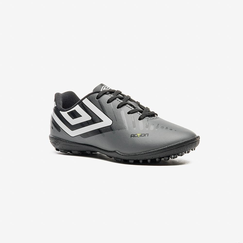 Chuteira Society Umbro Action Jr Cinza 3