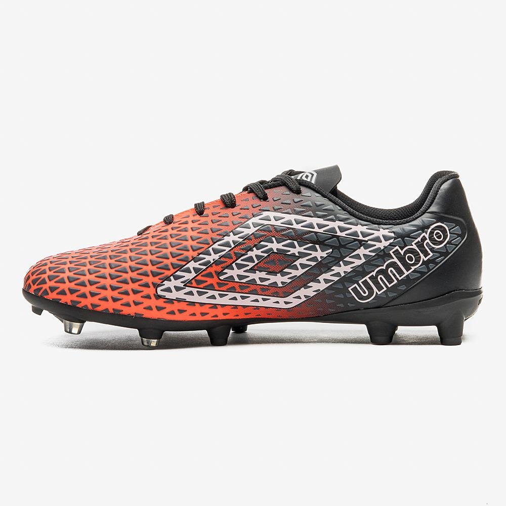 Chuteira Campo Umbro Mutant Laranja/Preto 2