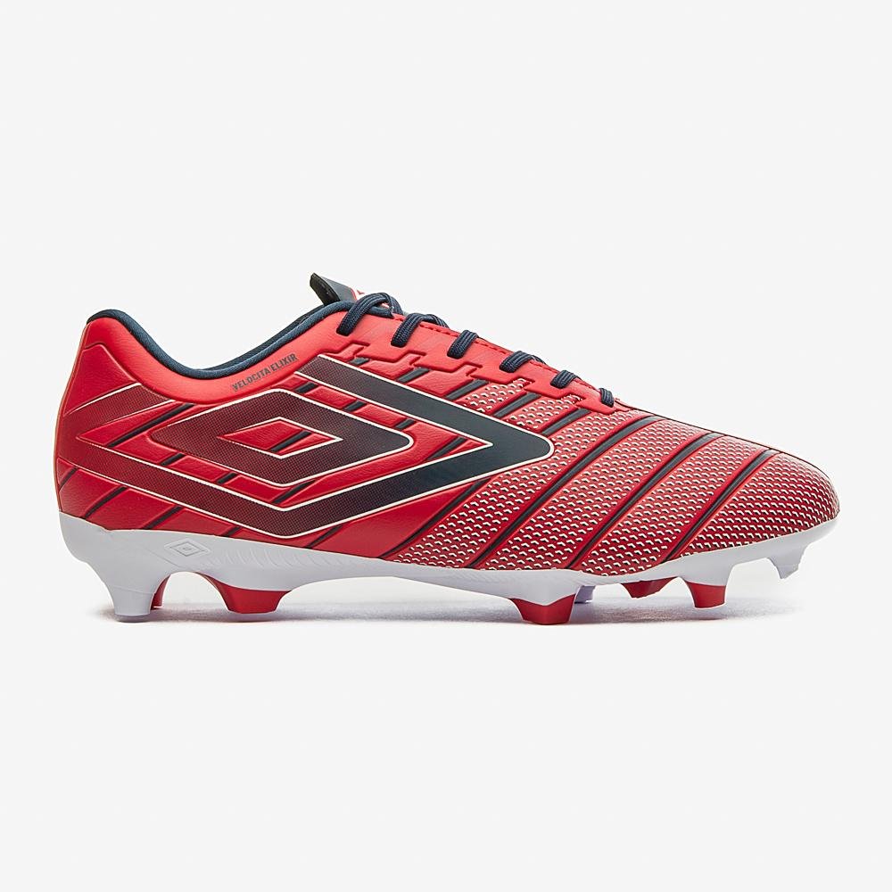 Chuteira Campo Umbro Velocita Elixir Club Vermelho 1