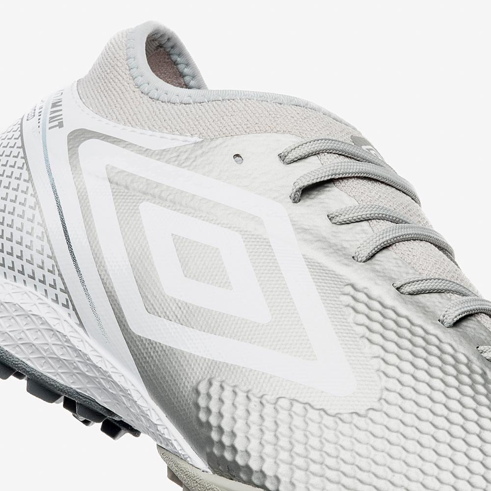 Chuteira Society Umbro Adamant Top Speed Premier Prata 7