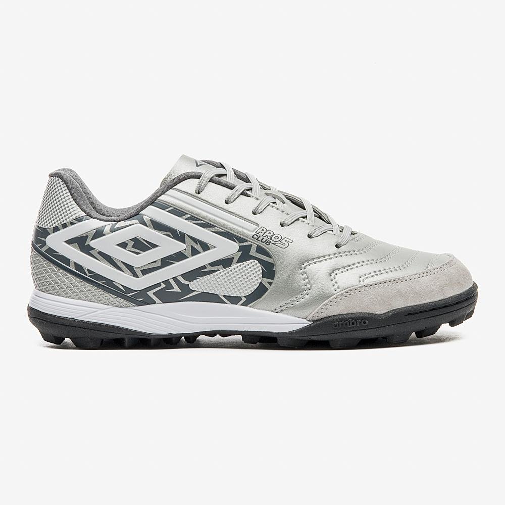 Chuteira Society Umbro Pro 5 Bump Club Prata 1