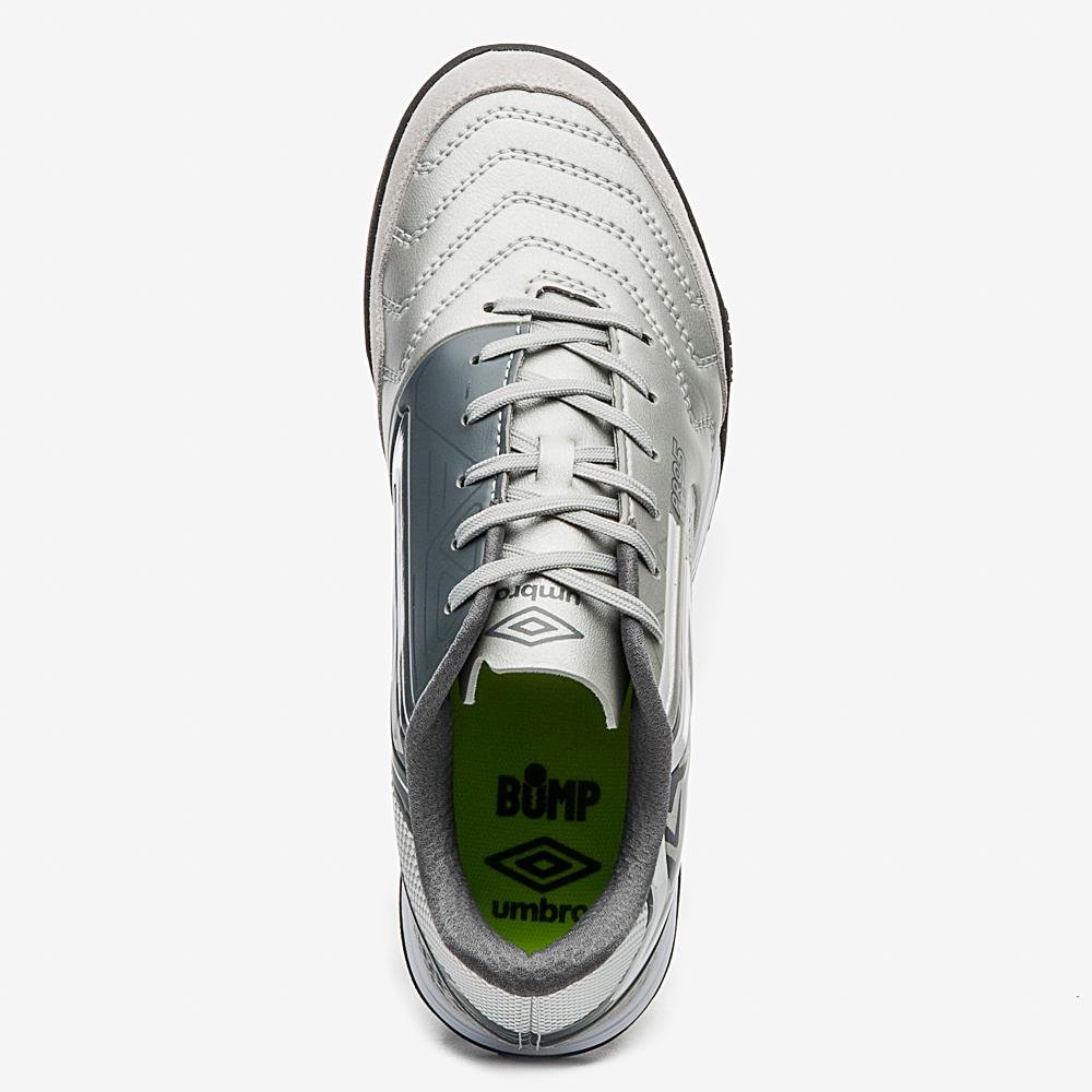 Chuteira Society Umbro Pro 5 Bump Club Prata 4