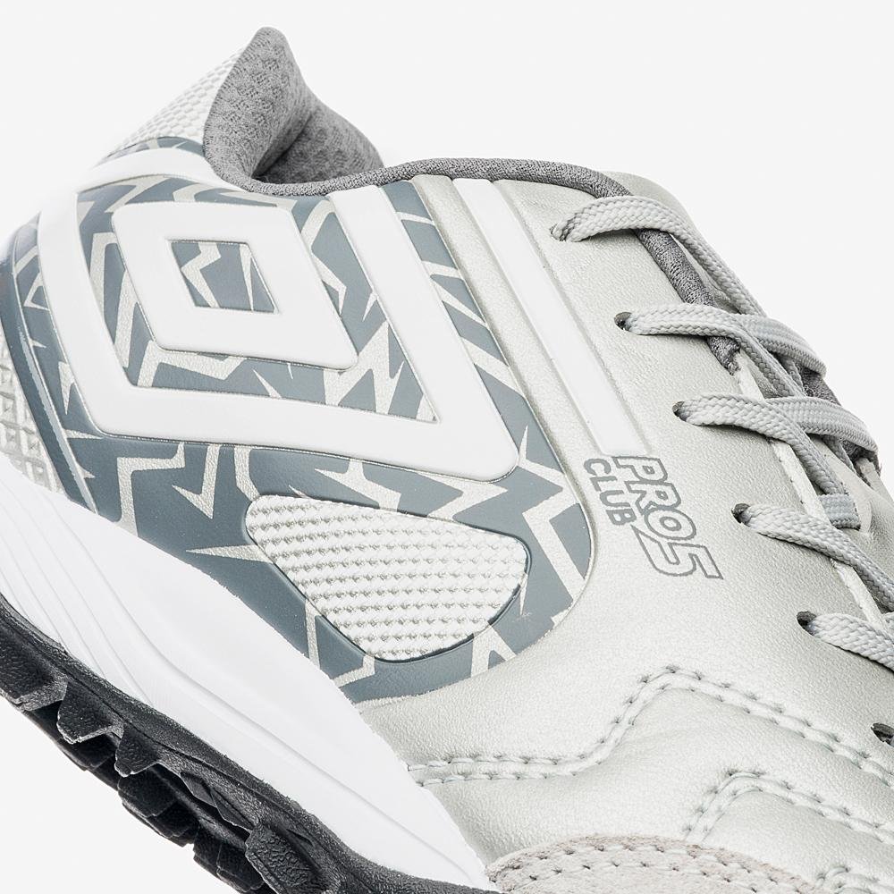 Chuteira Society Umbro Pro 5 Bump Club Prata 7