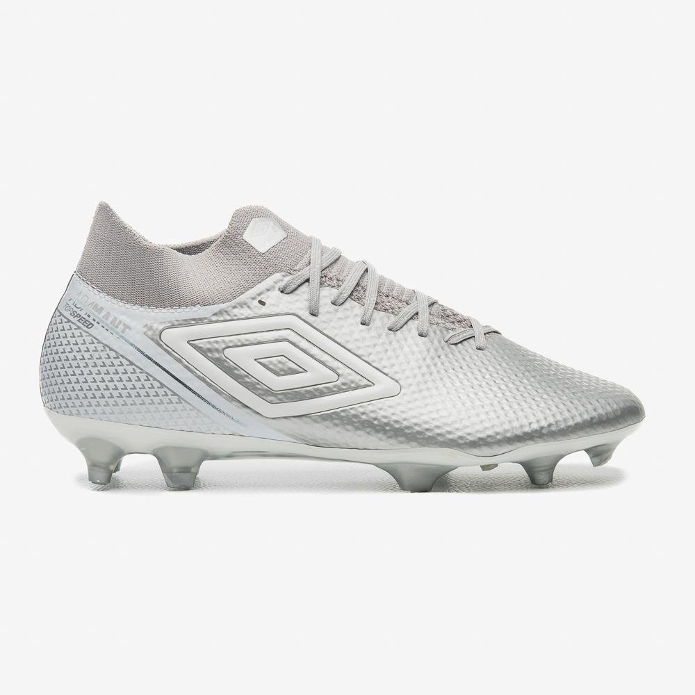 Chuteira Campo Umbro Adamant Top Speed Pro Prata 1