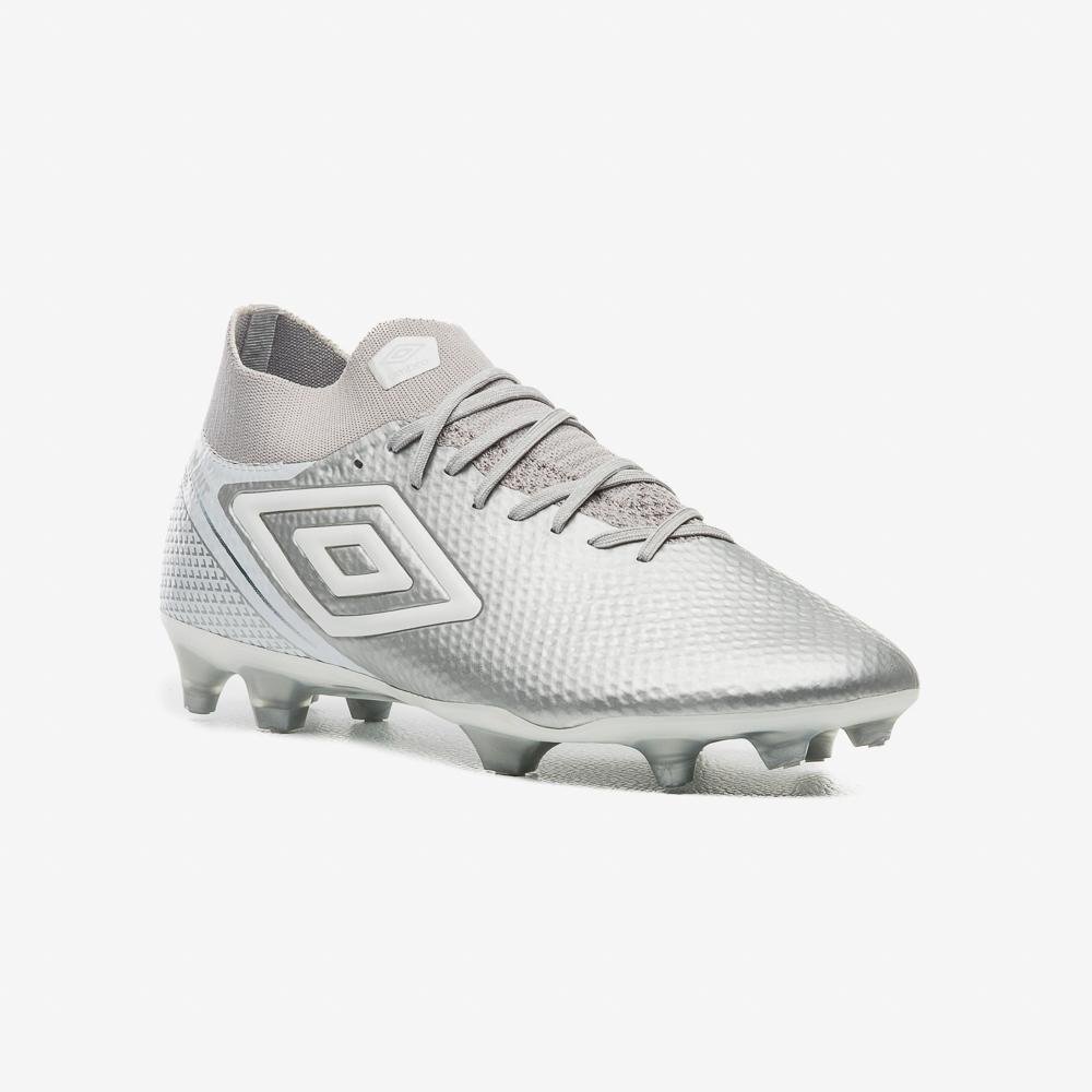 Chuteira Campo Umbro Adamant Top Speed Pro Prata 3