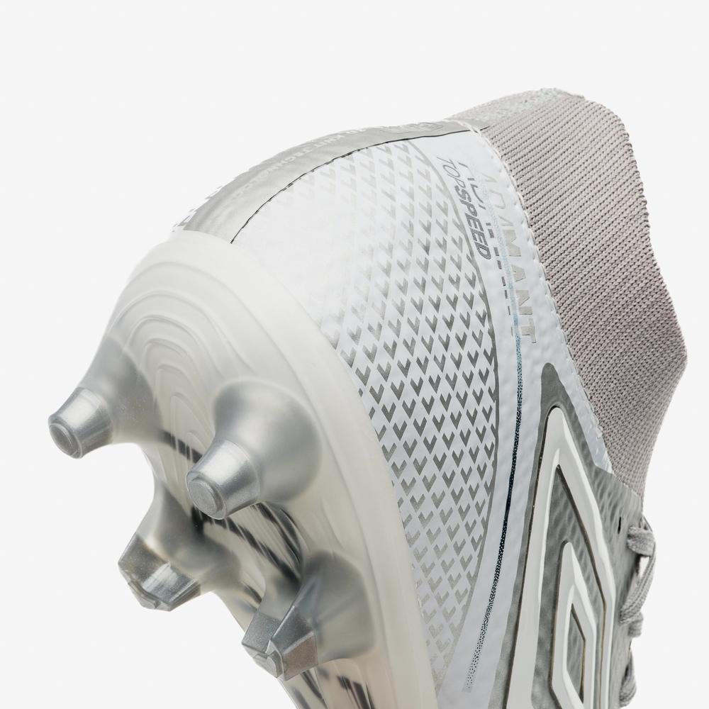 Chuteira Campo Umbro Adamant Top Speed Pro Prata 7