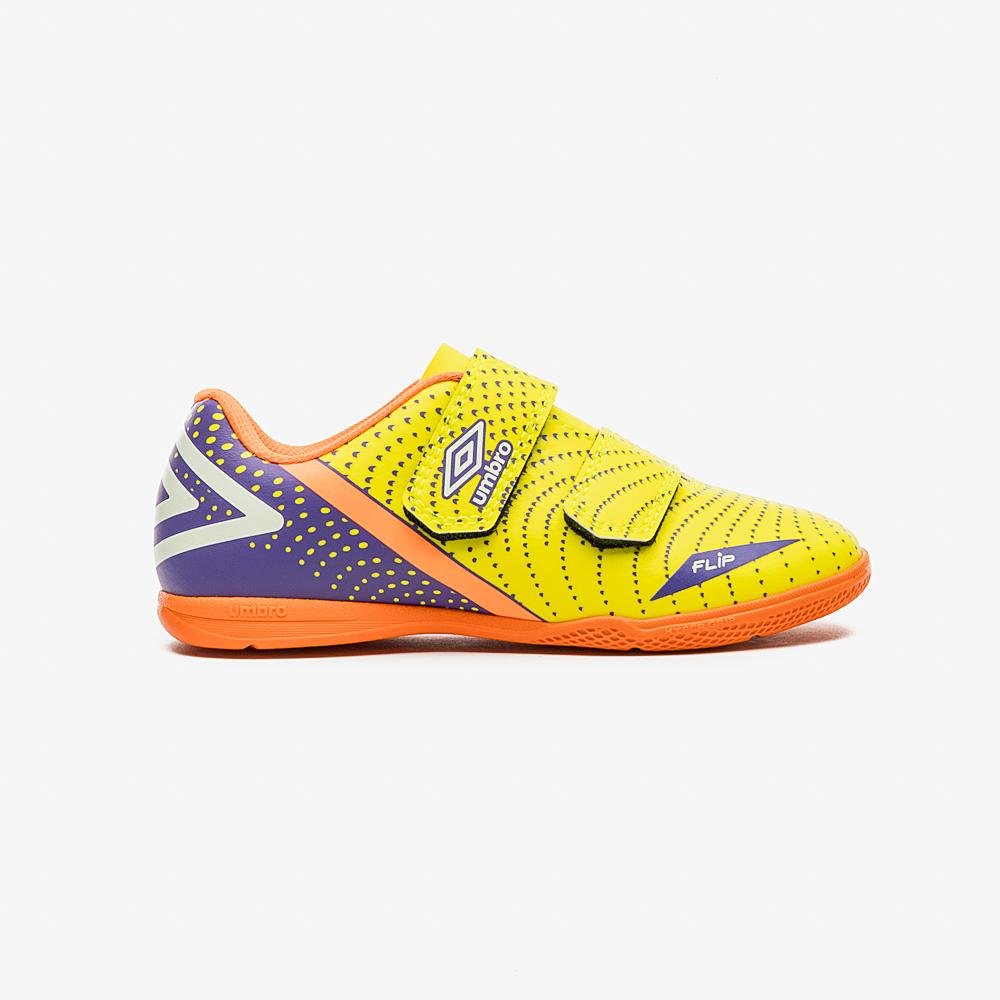 Chuteira Futsal Umbro Flip Kids Amarelo 1