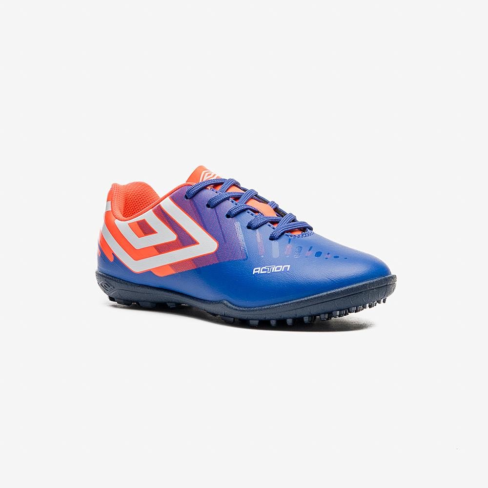 Chuteira Society Umbro Action Jr Azul 3
