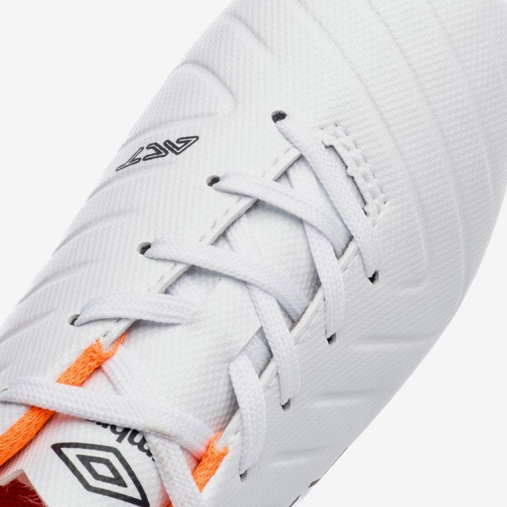 Chuteira Campo Umbro Fifty Vi Jr Branco/Laranja 7
