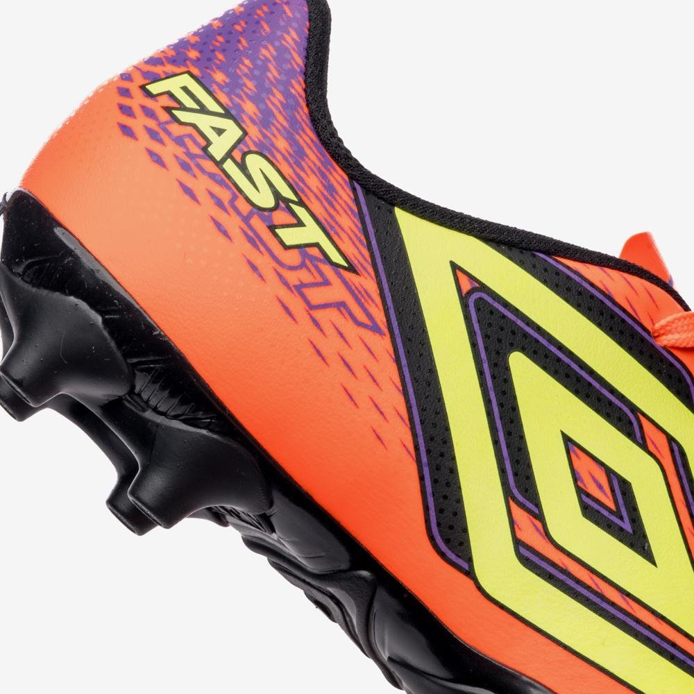 Chuteira Campo Umbro Fast II Jr Laranja 7